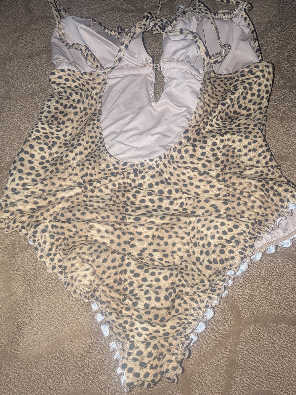 DAVINA  1PC One-Piece Swimsuit in Leopard Print   LADIES LARGE L FLATTERING - Picture 5 of 5